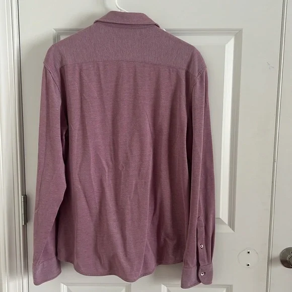 Untuckit Pique Polo Bd in Berry Size Large - Picture 5 of 9